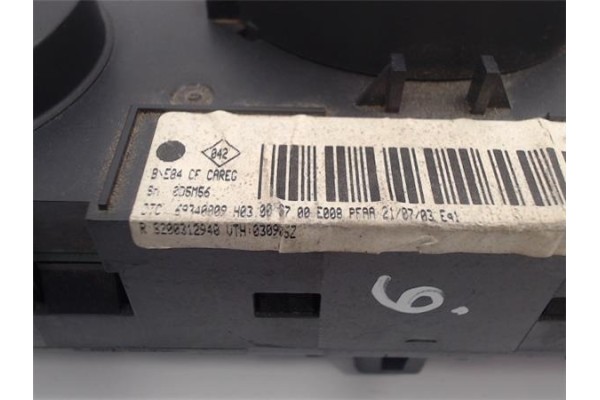 Recambio de mandos climatizador para renault megane ii grandtour referencia OEM IAM 8200312940 69340009 