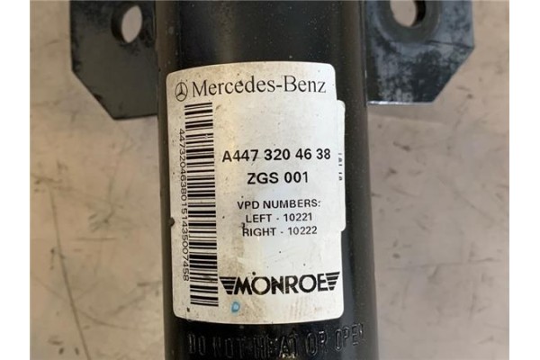 Recambio de amortiguador delantero derecho para mercedes-benz vito furgón (447) 2.1 114/116 cdi, 119 cdi/bt 4x4 extralang (447.6