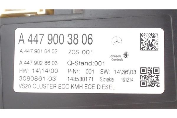 Recambio de cuadro completo para mercedes-benz vito furgón (447) 2.1 114/116 cdi, 119 cdi/bt 4x4 extralang (447.605) referencia 
