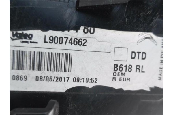 Recambio de piloto trasero derecho para citroen c3 1.2 feel referencia OEM IAM L90074662  