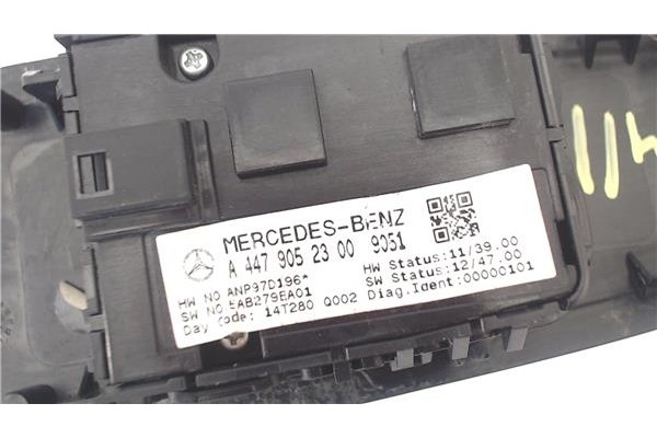 Recambio de mando elevalunas delantero izquierdo para mercedes-benz vito furgón (447) 2.1 114/116 cdi, 119 cdi/bt 4x4 extralang 