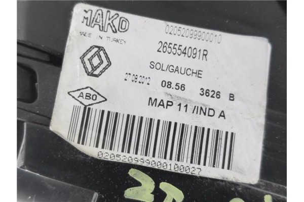 Recambio de piloto trasero izquierdo para renault clio iv 1.5 business referencia OEM IAM 265554091R  