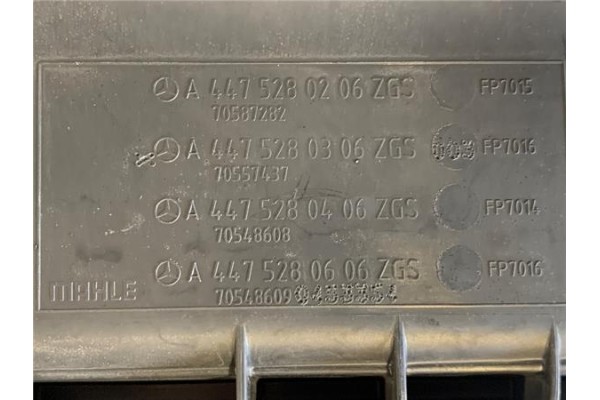 Recambio de carcasa filtro aire para mercedes-benz vito furgón (447) 2.1 114/116 cdi, 119 cdi/bt 4x4 extralang (447.605) referen