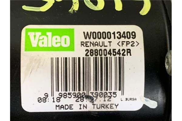 Recambio de motor limpiaparabrisas delantero para renault clio iv 1.5 business referencia OEM IAM 288004542R W000013409 