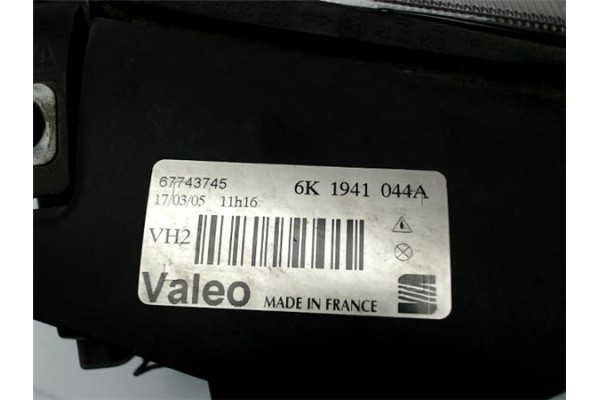 Recambio de faro delantero dcho para seat ibiza (6k2) referencia OEM IAM 6K1941044A 67743745 6K1941030C , SEAT | 6K1941043A , SE