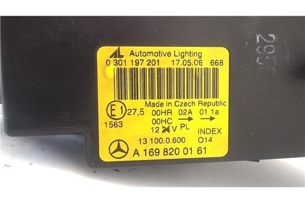 Recambio de faro delantero izquierdo para mercedes-benz clase a (bm 169) 1.5 a 150 (169.031) referencia OEM IAM A1698200161 3011