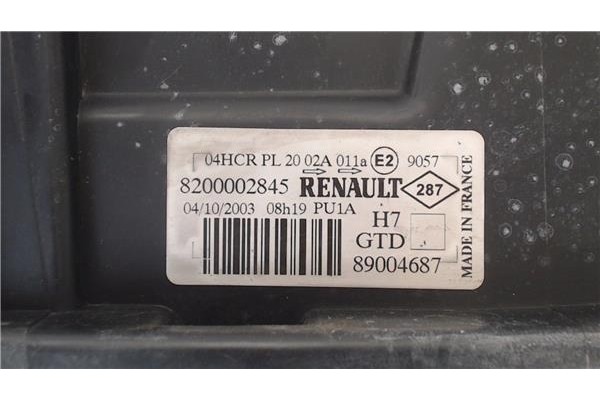 Recambio de faro delantero izquierdo para renault laguna ii (bg0) 2.0 16v (bg00, bg0k, bg0p, bg0w) referencia OEM IAM 8200002845