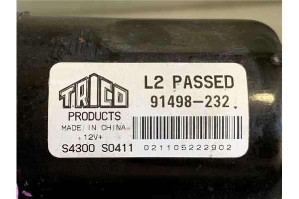Recambio de motor limpiaparabrisas delantero para opel corsa c 1.2 twinport referencia OEM IAM 91498232 S4300S0411 