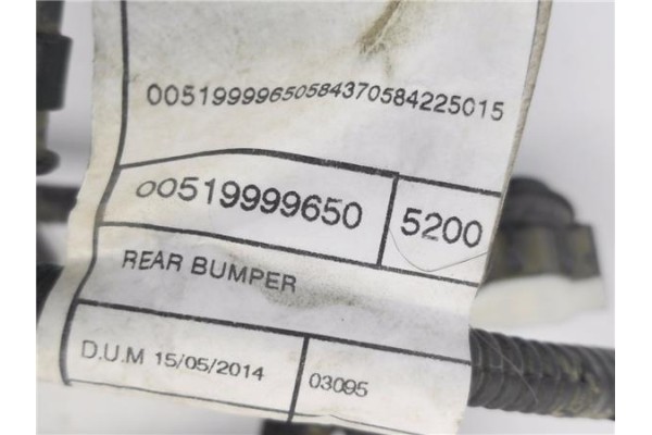 Recambio de sensor parking trasero para jeep renegade (bu) 1.6 limited fwd referencia OEM IAM 51952908 519999650 