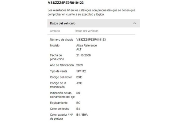 Recambio de caja cambios manual para seat altea (5p1) 1.9 tdi referencia OEM IAM JCX 24078640596 