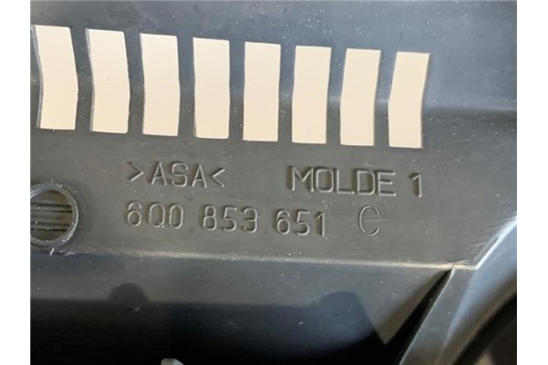 Recambio de rejilla capo para volkswagen polo iv (9n1) 1.4 16v referencia OEM IAM 6Q0853651  