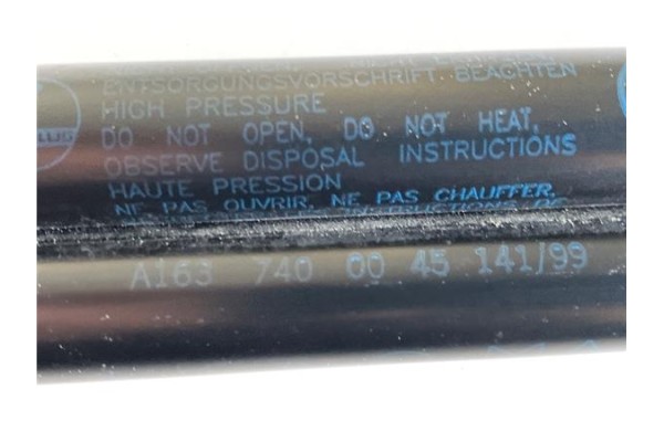 Recambio de amortiguador porton para mercedes-benz clase m (bm 164) 3.0 ml 280 cdi (164.120) referencia OEM IAM A1637400045141  