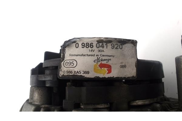 Recambio de alternador para volkswagen polo iv (9n1) 1.4 16v referencia OEM IAM 986041920 0986XA5369 