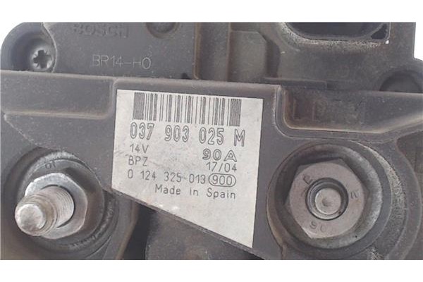 Recambio de alternador para volkswagen polo iv (9n1) 1.2 conceptline referencia OEM IAM 037903025M 124325013 