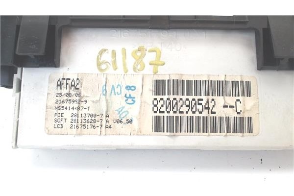 Recambio de display para renault megane ii (bm0/1_, cm0/1_) 1.6 16v (bm0c, cm0c) referencia OEM IAM 8200290542C  