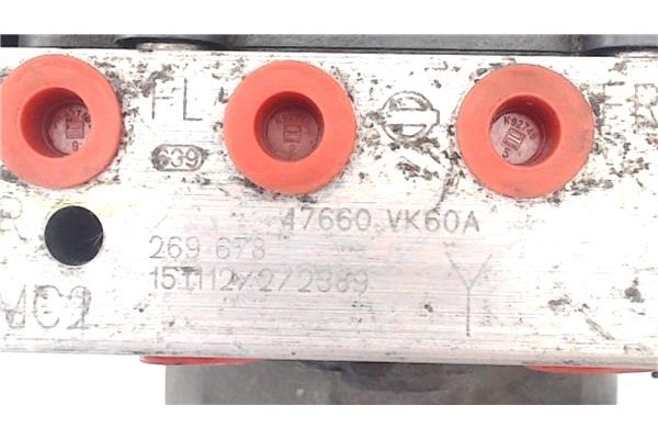 Recambio de nucleo abs para nissan nv200 furgón 1.5 dci referencia OEM IAM 47660VK60A 269678 