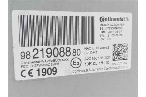 Recambio de navegador para citroen c3 1.2 feel referencia OEM IAM 9821908880  
