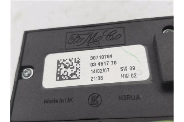 Recambio de mando elevalunas delantero izquierdo para volvo c30 1.6 d referencia OEM IAM 30710784 3451770 
