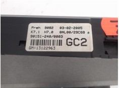 Recambio de mandos climatizador para opel astra h berlina referencia OEM IAM (13122963) (90151-240) 