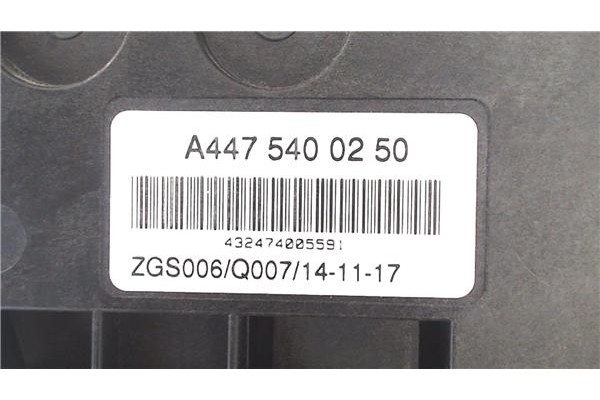 Recambio de caja fusibles/rele para mercedes-benz vito furgón (447) 2.1 114/116 cdi, 119 cdi/bt 4x4 extralang (447.605) referenc