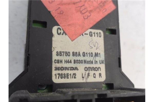 Recambio de mando elevalunas delantero izquierdo para honda civic berlina 5 (eu7/8) 1.4i ls referencia OEM IAM 35750S6A  