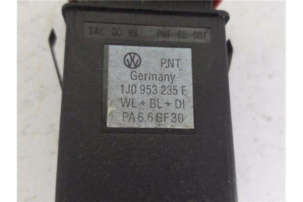 Recambio de interruptor luces emergencia para volkswagen golf iv berlina (1j1) 1.9 advance referencia OEM IAM 1J0953235F  
