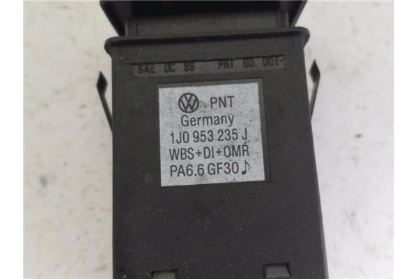 Recambio de interruptor luces emergencia para volkswagen golf iv berlina (1j1) 1.4 conceptline referencia OEM IAM 1J0953235J  