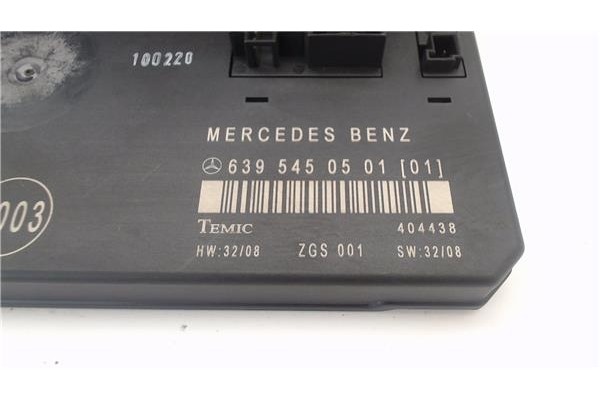 Recambio de caja fusibles/rele para mercedes-benz vito / mixto furgón (w639) 109 cdi referencia OEM IAM 6395450501 A6395450404 