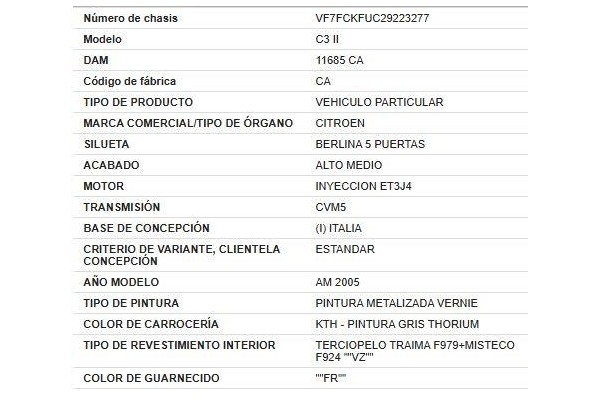 citroen c3 del año 2008