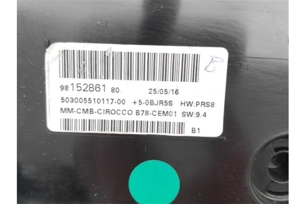 Recambio de cuadro completo para citroen c4 grand picasso/spacetourer 2.0 exclusive referencia OEM IAM 9815286180  