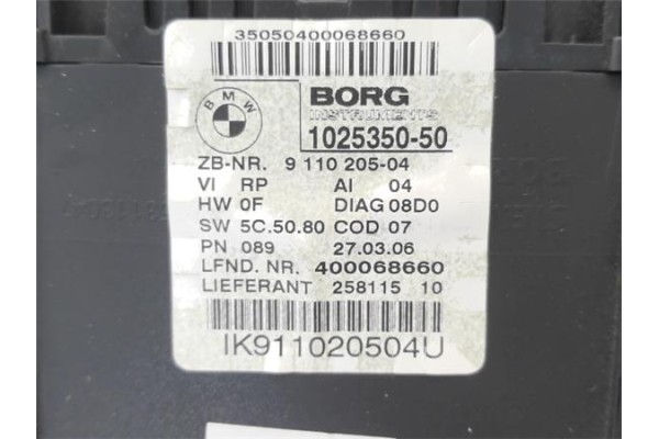 Recambio de cuadro completo para bmw serie 3 berlina (e90) 3.0 330d referencia OEM IAM IK911020504U 102535050 