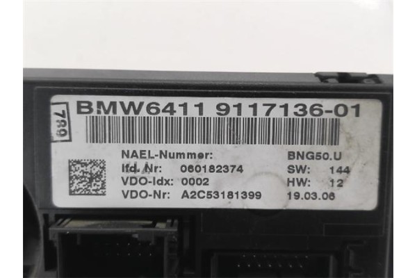 Recambio de mandos climatizador para bmw serie 3 berlina (e90) 3.0 330d referencia OEM IAM 6411911713601  