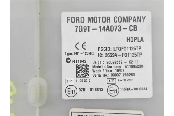 Recambio de caja fusibles/rele para ford galaxy (ca1) 2.0 tdci referencia OEM IAM 6G929F836JD  