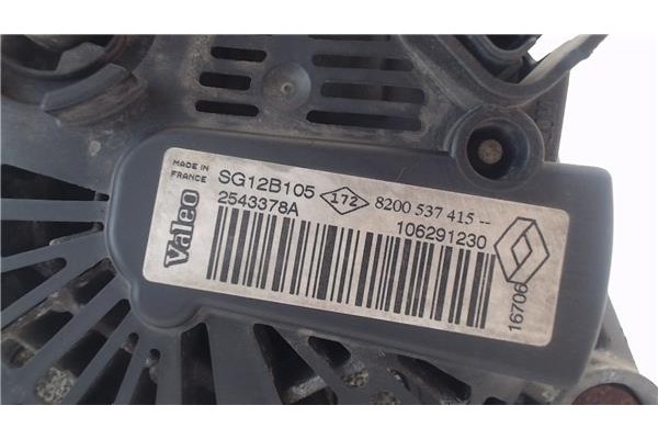Recambio de alternador para renault kangoo i (f/kc0) 1.5 dci (kc08, kc09) referencia OEM IAM 8200537415 2543378ASG12B105 