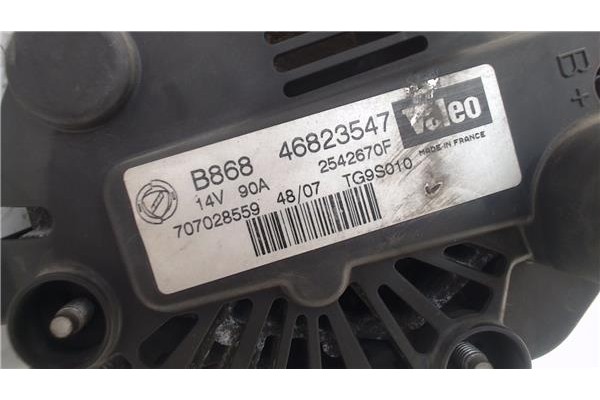 Recambio de alternador para fiat punto / grande punto (199) 1.3 d multijet referencia OEM IAM 46823547 2542670FTG9S010 