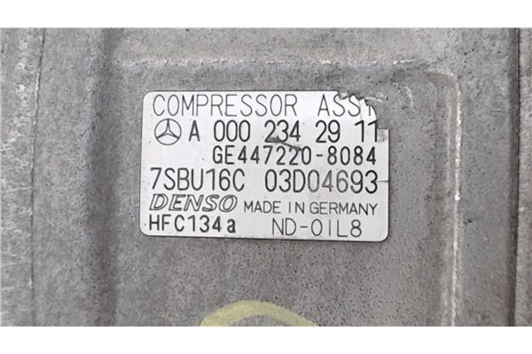 Recambio de compresor aire acond. para mercedes-benz clase e (bm 210) berlina 2.7 270 cdi (210.016) referencia OEM IAM A00023429
