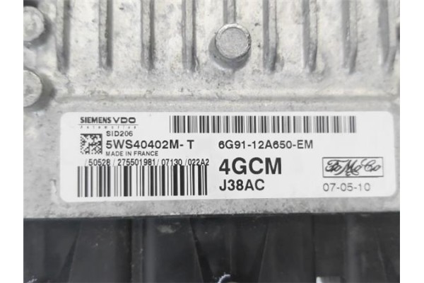 Recambio de centralita para ford galaxy (ca1) 2.0 tdci referencia OEM IAM 6G9112A650EM  