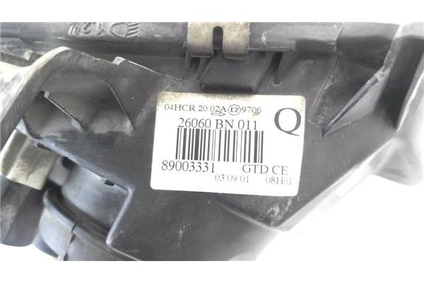 Recambio de faro delantero izquierdo para nissan almera (n16/e) 2.2 di referencia OEM IAM 26060BN011 89003331 
