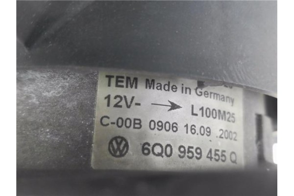 Recambio de electroventilador para volkswagen polo iii berlina (6n2) 1.4 conceptline referencia OEM IAM 6Q0959455Q 881060902 