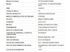 citroen c4 grand picasso/spacetourer del año 2016