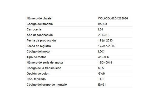 opel corsa d del año 2014