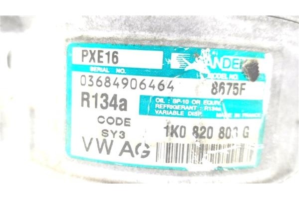 Recambio de compresor aire acond. para seat altea (5p1) 2.0 tdi 16v referencia OEM IAM 1K0820803G 8675F 