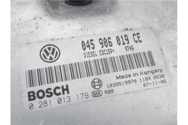 Recambio de centralita para skoda fabia (5j2) 1.4 tdi referencia OEM IAM 045906019CE 0281013179 