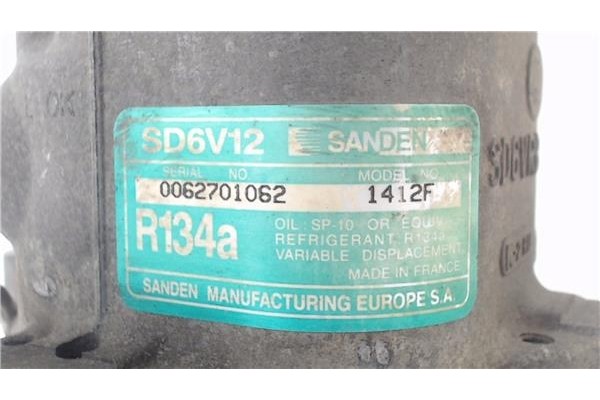Recambio de compresor aire acond. para peugeot 206 1.6 i referencia OEM IAM SD6V12  