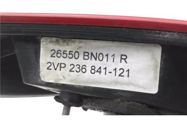 Recambio de piloto trasero derecho para nissan almera (n16/e) 2.2 di referencia OEM IAM 26550BN011R 2VP236841121 