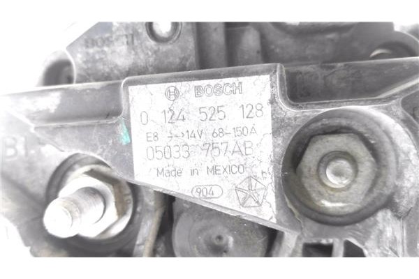 Recambio de alternador para jeep compass (mk) 2.0 sport referencia OEM IAM 0124525128 05033757AB 