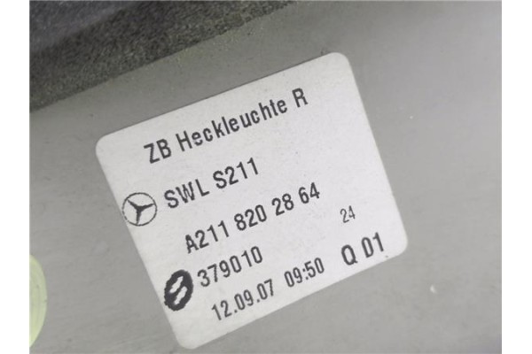 Recambio de piloto trasero derecho para mercedes-benz clase e (bm 211) berlina 3.0 e 280 cdi (211.020) referencia OEM IAM A21182