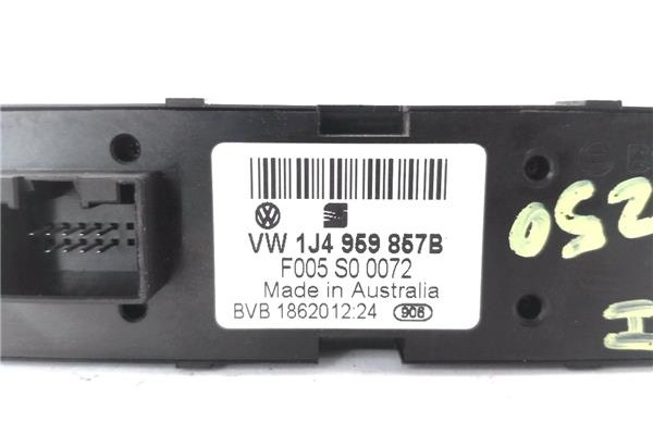 Recambio de mando elevalunas delantero izquierdo para seat leon (1m1) 1.9 tdi referencia OEM IAM 1J4959857B F005S00072 