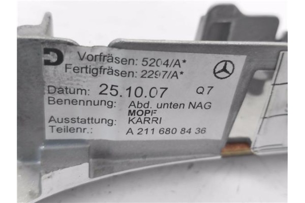 Recambio de embellecedor palanca cambio para mercedes-benz clase e (bm 211) berlina 3.0 e 280 cdi (211.020) referencia OEM IAM A