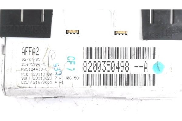 Recambio de display para renault megane ii (bm0/1_, cm0/1_) 1.5 dci (bm0f, cm0f) referencia OEM IAM 8200350498A  